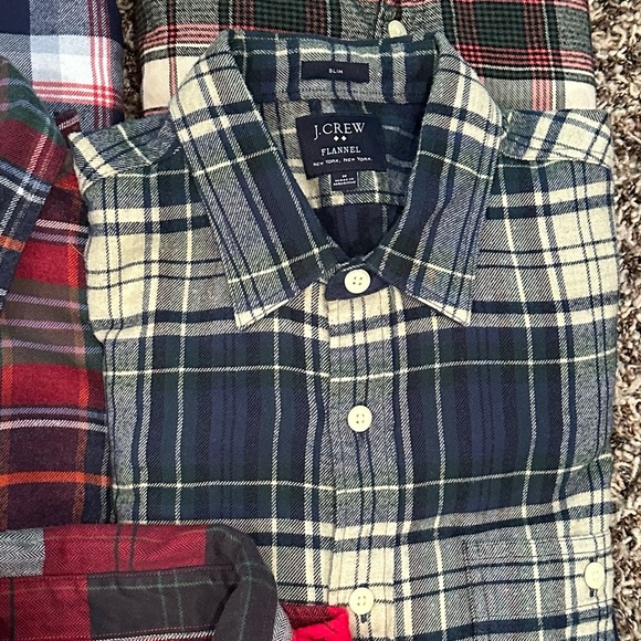 J. Crew mens flannel slim fit shirts- medium - Picture 2 of 3